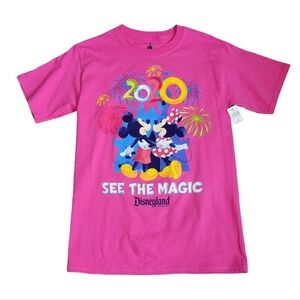 Disney Parks Exclusive Mickey and Minnie T-shirt  Pink Women's Size Small